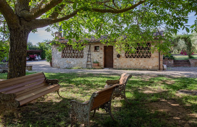 Casa de 2 quartos em Colle di Val d'Elsa com piscina e jardim - Foto 36