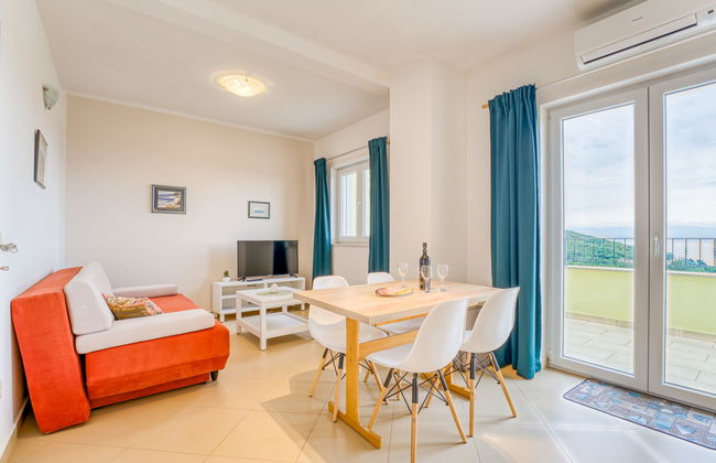 Apartment mit 2 Schlafzimmern in Mošćenička Draga mit schwimmbad und garten - Foto 4