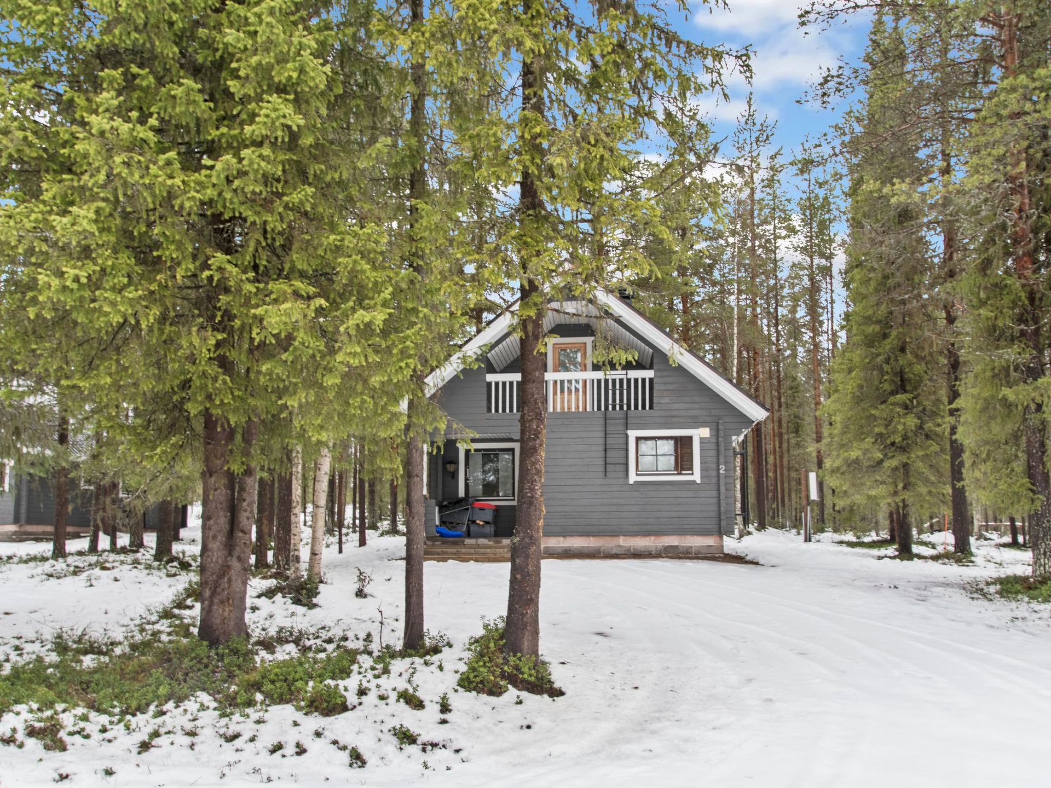 Foto 2 - Haus mit 1 Schlafzimmer in Kolari mit sauna und blick auf die berge