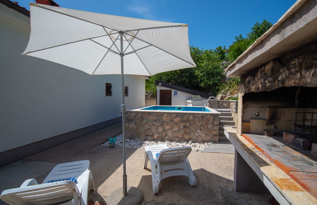 Appartamento con 2 camere da letto a Karlobag con piscina e giardino - Foto 21