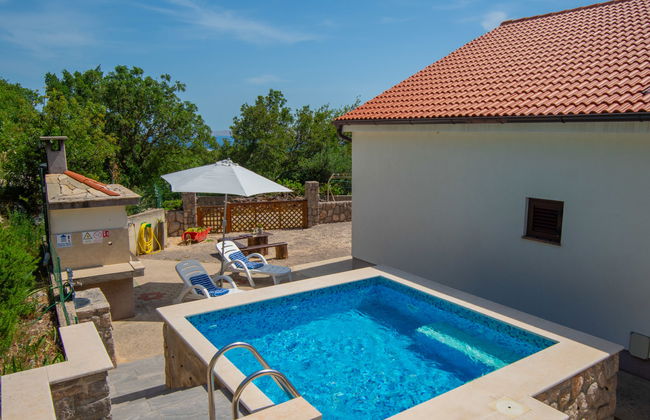 Appartamento con 2 camere da letto a Karlobag con piscina e giardino - Foto 1