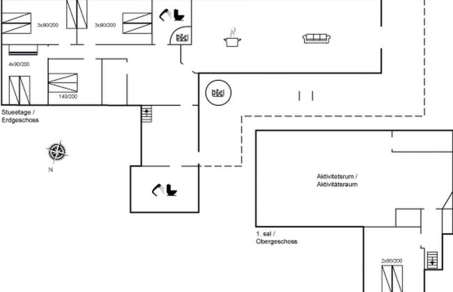 Casa de 5 quartos em Thyholm com terraço e banheira de hidromassagem - Foto 2