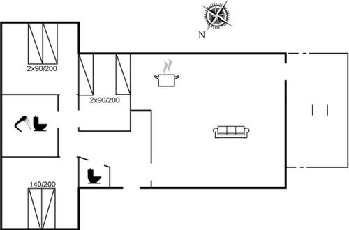 Foto 14 - Casa de 3 quartos em Hals com terraço