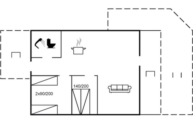 Casa de 2 quartos em Rønde com terraço - Foto 19