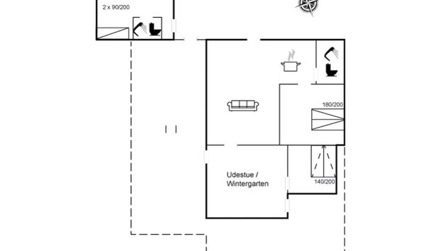 Casa de 2 quartos em Børkop com terraço - Foto 2