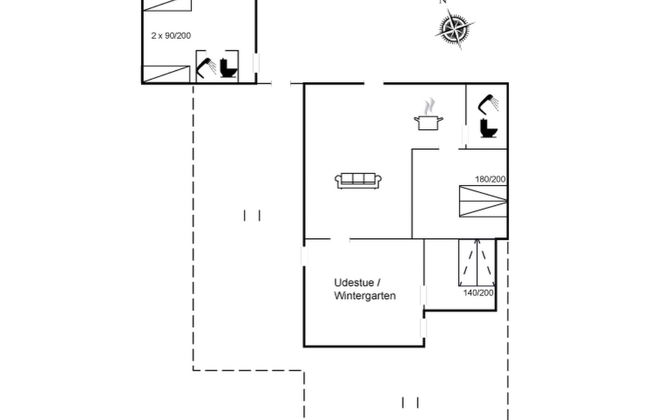 Casa de 2 quartos em Børkop com terraço - Foto 2