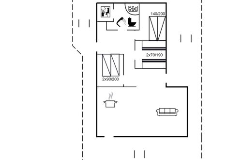 Foto 2 - Casa de 3 quartos em Hemmet com terraço e sauna