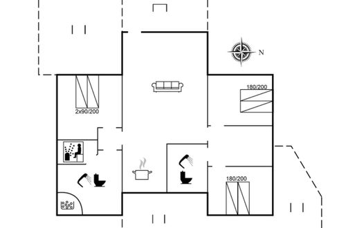 Foto 2 - Casa de 3 quartos em Hirtshals com terraço e sauna