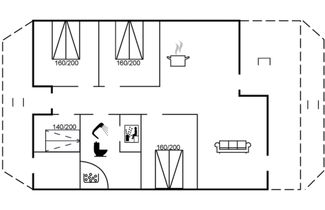 Foto 2 - Casa de 4 quartos em Ålbæk com terraço e sauna