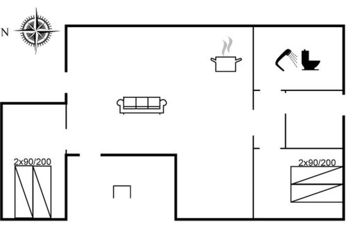 Foto 16 - Casa de 2 quartos em Apholmen com terraço