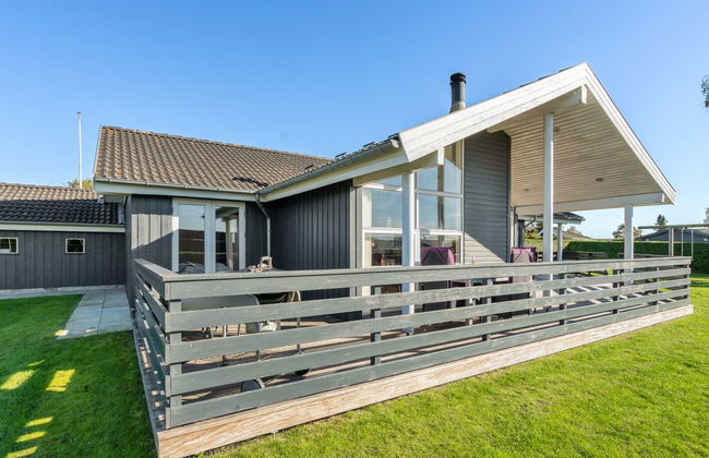 Casa de 4 quartos em Flovt Strand com terraço e sauna - Foto 5