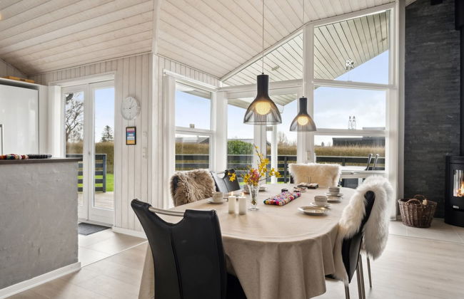 Casa de 4 quartos em Flovt Strand com terraço e sauna - Foto 25