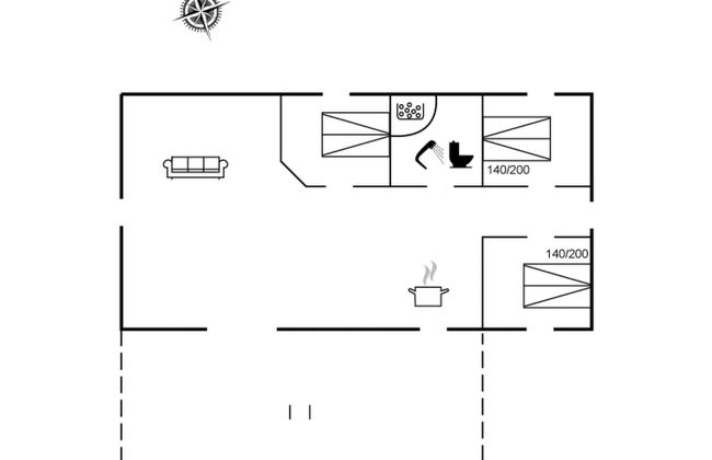 Casa con 3 camere da letto a Hals con terrazza - Foto 21