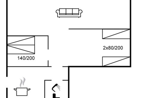 Foto 2 - Apartamento de 1 quarto em Skagen com terraço