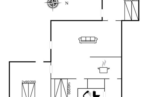 Foto 2 - Casa de 3 quartos em Rømø com terraço