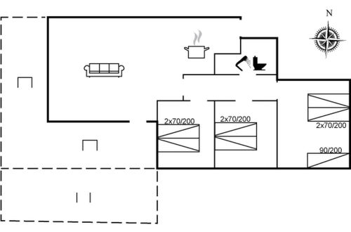 Foto 2 - Casa con 3 camere da letto a Vejers Strand con terrazza