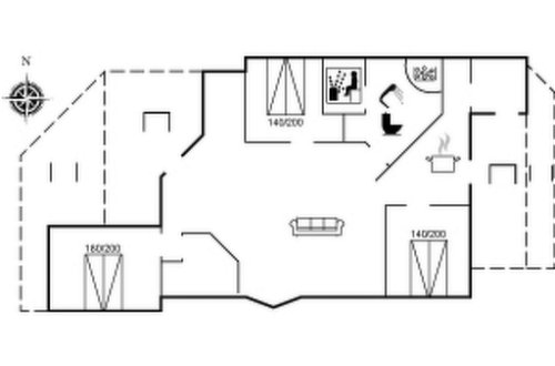 Foto 42 - Casa de 3 habitaciones en Hvide Sande con terraza y sauna