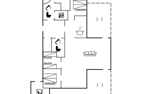 Foto 2 - Casa de 3 quartos em Rømø com terraço e sauna