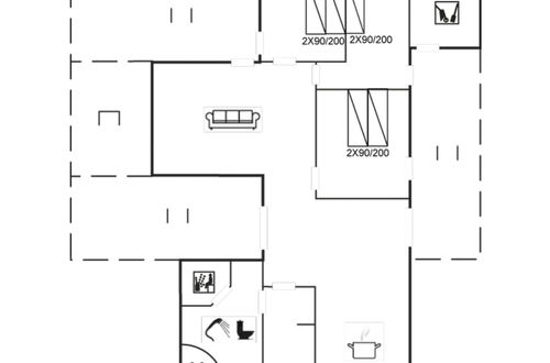 Foto 2 - Casa de 3 quartos em Saltum com terraço e sauna