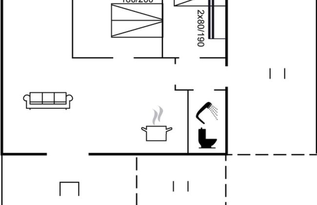 Casa de 2 quartos em Klitmøller com terraço - Foto 13