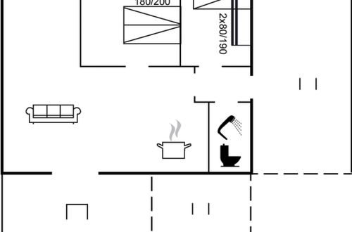 Foto 14 - Casa con 2 camere da letto a Klitmøller con terrazza