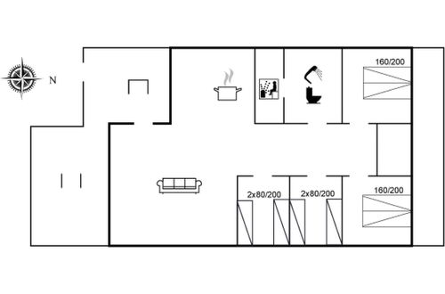 Foto 2 - Casa de 4 quartos em Hvide Sande com terraço e sauna