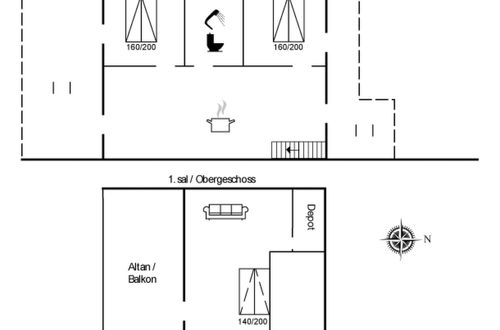 Foto 2 - Apartamento de 2 quartos em Rømø com terraço