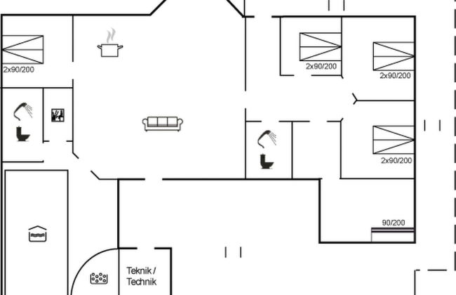 Casa de 5 quartos em Oksbøl com piscina privada e terraço - Foto 10