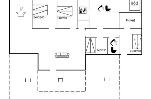 Photo 2 - Maison de 4 chambres à Blokhus avec terrasse et sauna