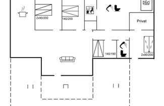 Photo 2 - Maison de 4 chambres à Blokhus avec terrasse et sauna