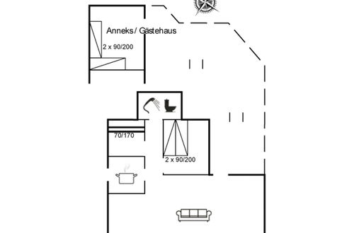 Photo 2 - Maison de 2 chambres à Blokhus avec terrasse