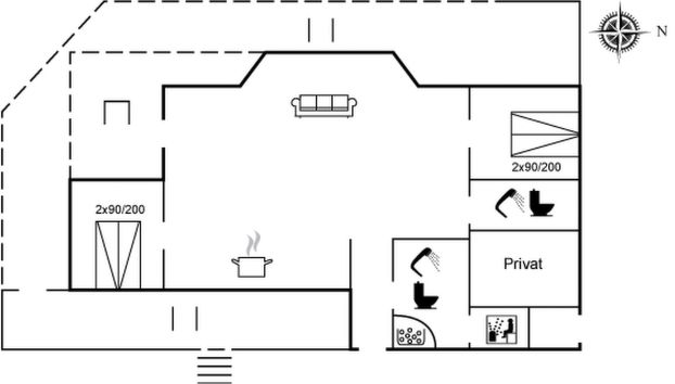 Casa de 2 quartos em Rømø com terraço e sauna - Foto 2
