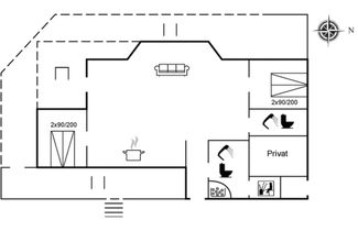 Foto 2 - Casa de 2 quartos em Rømø com terraço e sauna