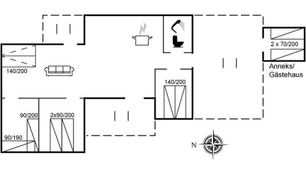 Casa de 3 quartos em Rømø com terraço - Foto 2