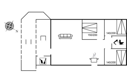 Foto 2 - Casa de 3 quartos em Løkken com terraço