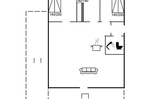 Foto 2 - Casa de 3 quartos em Løkken com terraço