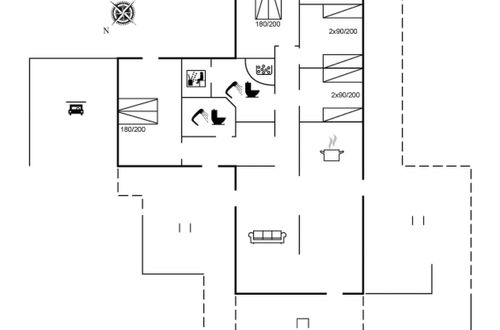 Foto 2 - Casa de 4 quartos em Løkken com terraço e sauna