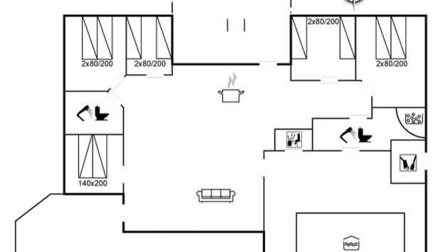 Casa de 5 quartos em Løkken com piscina privada e terraço - Foto 3