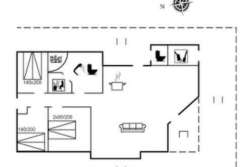 Foto 18 - Casa de 3 habitaciones en Løkken con terraza y sauna