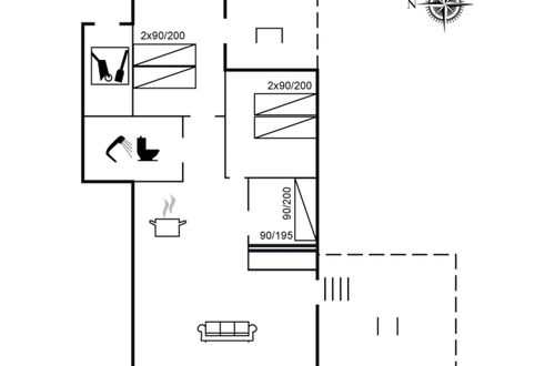 Foto 2 - Casa de 3 quartos em Løkken com terraço