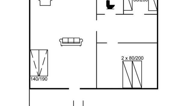 Apartamento de 2 quartos em Allinge com piscina e terraço - Foto 2