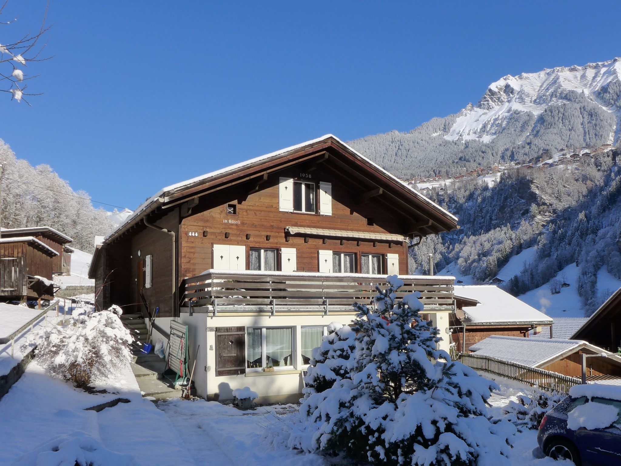 Foto 23 - Apartamento de 1 quarto em Lauterbrunnen com jardim e terraço