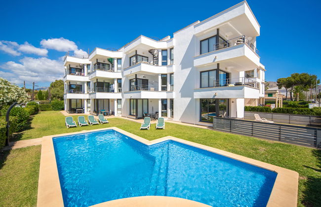 Apartamento de 2 quartos em Pollença com piscina e jardim - Foto 14