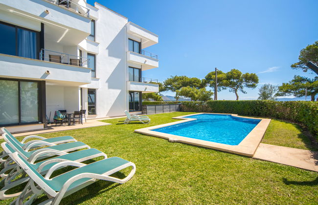 Apartamento de 2 quartos em Pollença com piscina e jardim - Foto 1