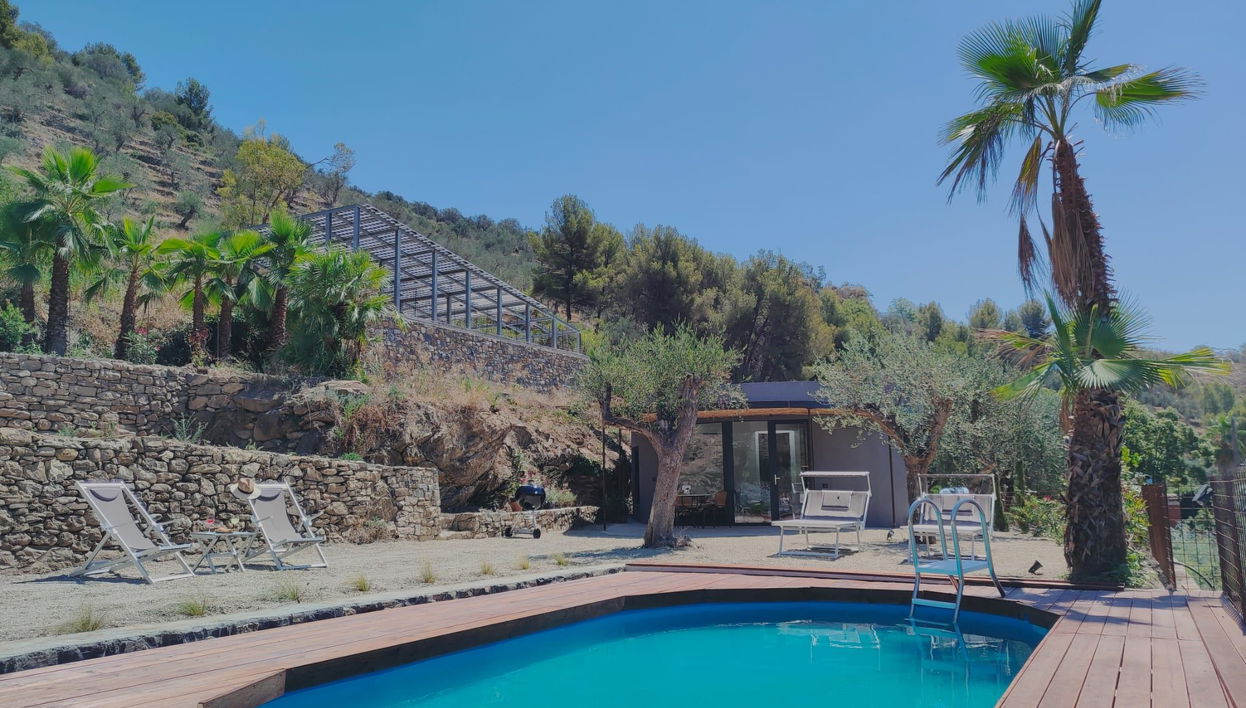Maison de 1 chambre à Civezza avec piscine privée et jardin - Photo 1