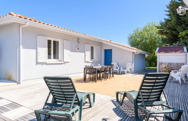 Casa de 5 quartos em Biscarrosse com jardim e terraço - Foto 1