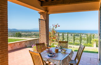 Foto 2 - Casa de 3 quartos em San Vincenzo com piscina e vistas do mar