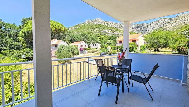 Apartamento de 1 quarto em Orebić com piscina e jardim - Foto 3