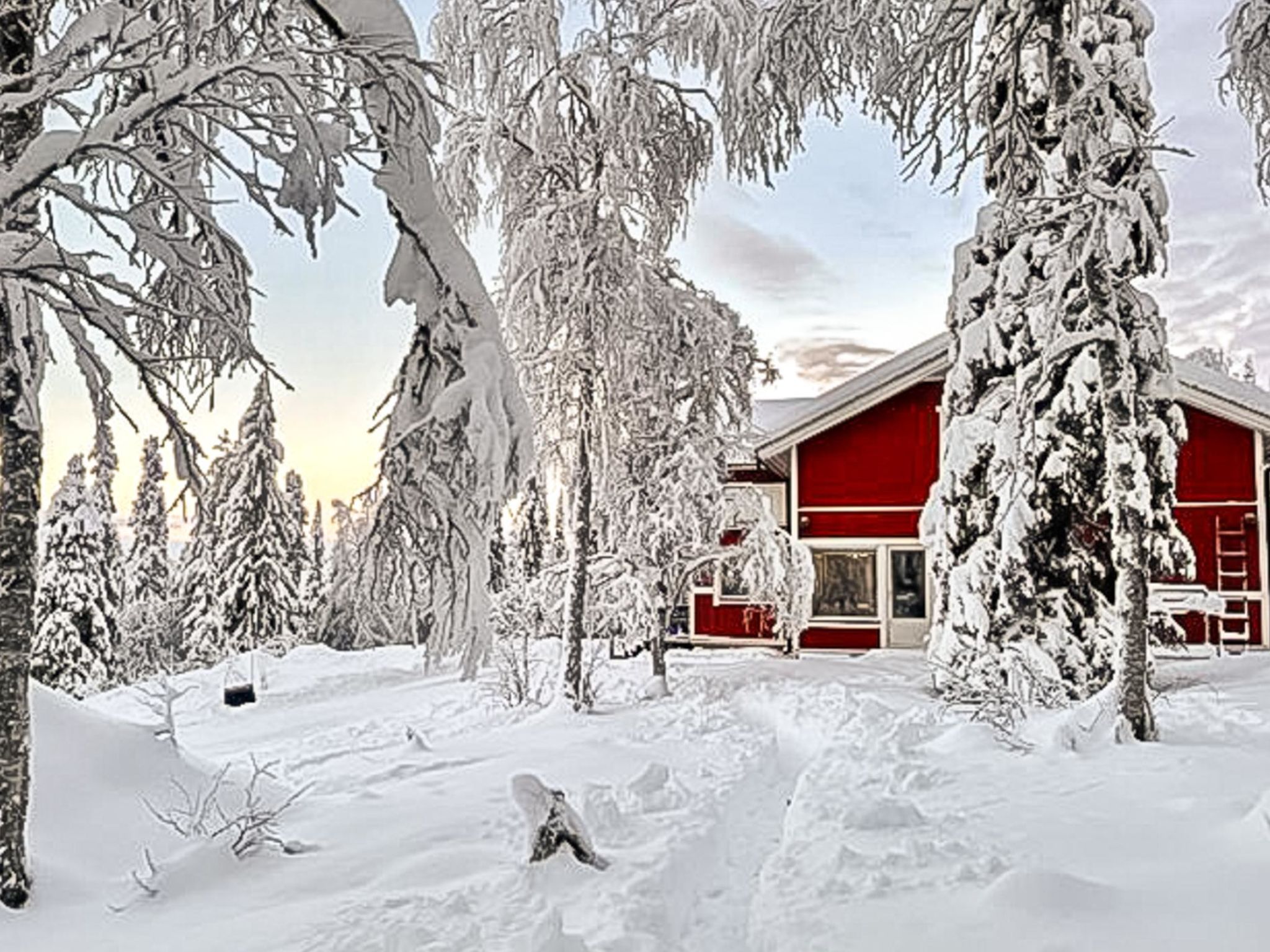Foto 16 - Casa con 4 camere da letto a Kittilä con sauna e vista sulle montagne