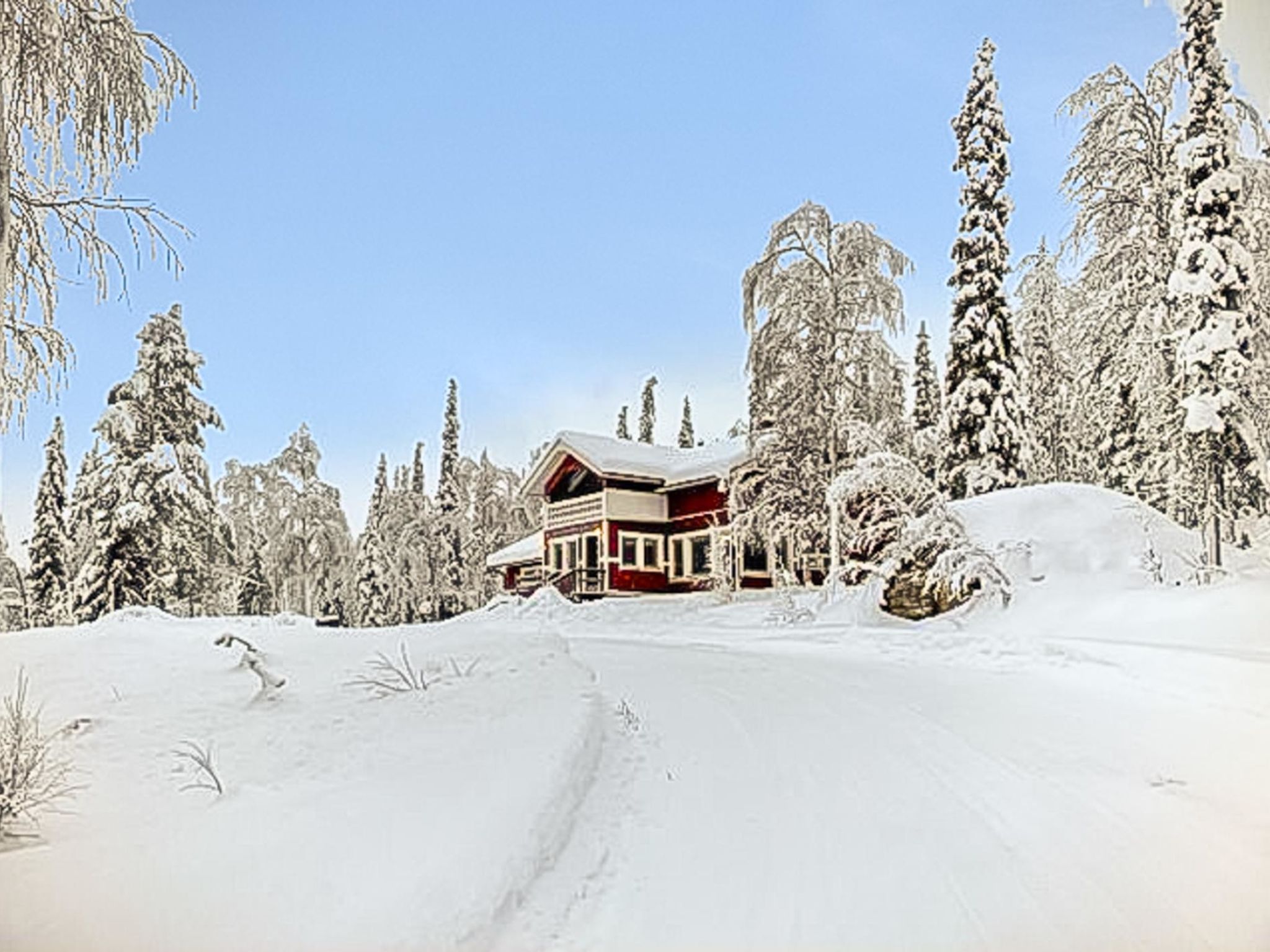 Foto 17 - Haus mit 4 Schlafzimmern in Kittilä mit sauna und blick auf die berge